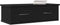 vidaXL - Wandgemonteerde - Ladeplank - Zwart - Eiken - 60x26x18,5cm - Geengineerd - Hout