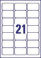 Avery J8160-10 adresetiketten ft 63,5 x 38,1 mm (b x h), 210 etiketten, wit
