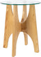 Zuiver Kobe Bijzettafel Rond 45 cm Glas/ Hout - Beige