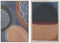 Schilderij DKD Home Decor 84 x 4,5 x 123 cm Abstract Stads (2 Stuks)
