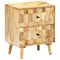 Nachtkastje 40x30x50 cm massief mangohout