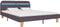 vidaXL - Bedframe - met - LED - zonder - matras - stof - taupe - 150x200 - cm