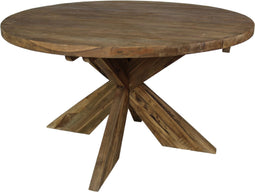 Ronde eettafel - ø130x75 - Naturel - Teak