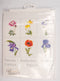 Thea Gouverneur - Borduurpakket met telpatroon - 3085A - Voorgesorteerde DMC Garens - 6 Bloemportretten - Aida - 6 cm x 17 cm - DIY Kit