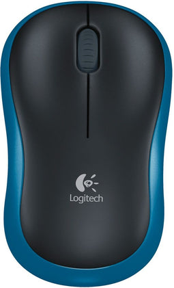 Logitech Wireless Mouse M185 - Draadloos - 1 jaar batterijlevensduur - Zwart/blauw