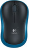Logitech Wireless Mouse M185 - Draadloos - 1 jaar batterijlevensduur - Zwart/blauw