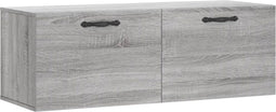 vidaXL - Wandkast - 100x36,5x35 - cm - bewerkt - hout - grijs - sonoma - eikenkleurig