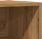 vidaXL - Nachtkastje - 40x30x50 - cm - bewerkt - hout - artisanaal - eikenkleur