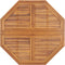 vidaXL - Tuintafel - inklapbaar - 110x110x75 - cm - massief - teakhout