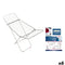 Vouwbare Waslijn 18 m Confortime Hibisco Zilverkleurig Metaal 180 x 55 x 109 cm (6 Stuks)