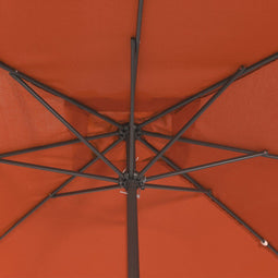 vidaXL - Vierkante - Tuinparasol - 295x245 - cm - Terracotta