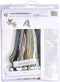 Thea Gouverneur - Borduurpakket met telpatroon - 1075 - Voorgesorteerde DMC Garens - Ekster - Linnen - 60 cm x 70 cm - DIY Kit