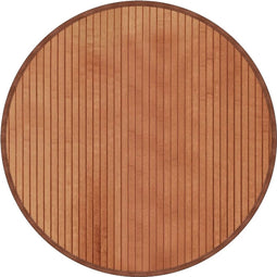vidaXL - Vloerkleed - rond - 60 - cm - bamboe - bruin