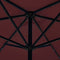 vidaXL - Parasol - met - LED-verlichting - en - stalen - paal - 300 - cm - bordeauxrood