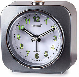 Bordsklocka Timemark - Tafelklok - Stil met geluid - Grijs Groen