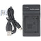 Panasonic DMW-BLG10 DMW-BLE9 DMW-BLH7E - USB Oplader - Micro USB - Zwart