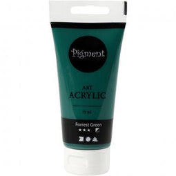 Acrylverf - Forrest Green - Semi-dekkend - Pigment Art - 75 ml