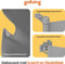 Goliving Oprolbaar Traphekje - Veiligheidshekje - Push & Turn - 10 tot 150 cm Breed - Aluminium frame - Mesh - Grijs