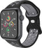 imoshion Sport⁺ bandje - Geschikt voor Apple Watch 1, 2, 3, 4, 5, 6, 7, 8, 9, 10 (42 mm), SE - 38/40/41 mm - Zwart - M/L
