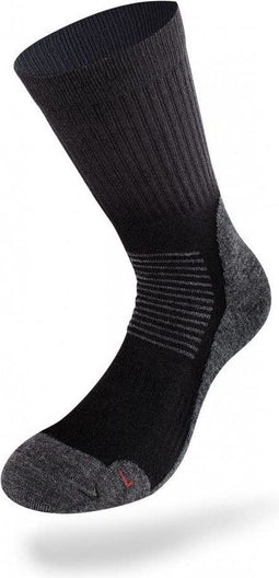 Lenz Wandelsokken Trekking 4.0 Polypropyleen Zwart/grijs Maat 35-38