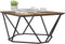 vidaXL - Koffietafel - Rook - Eik - 80x80x45 - cm - Geengineerd - Hout
