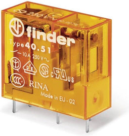 Finder 40.51.8.230.0000 Printrelais 230 V/AC 12 A 1x wisselcontact 1 stuk(s)