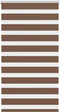 vidaXL - Zebra - rolgordijn - 90x150 - cm - stofbreedte - 85,9 - cm - polyester - bruin
