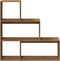 vidaXL - Kamerscherm - / - boekenkast - 123x29x123 - cm - hout - artisanaal - eiken