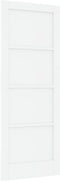 vidaXL - Interieurdeur - 'ORKDAL'Wit - 78x202x4 - cm - Massief - Houten - Vuren