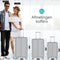 Voyagoux® - Reiskoffer set - 3 stuks - S/M/L - Zilver (3 stuks)