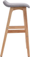 vidaXL - Barstoelen - 2 - st - stof - lichtgrijs