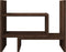 Bureau organiser 38,5x17x39 cm bewerkt hout bruin eikenkleur