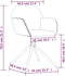 vidaXL - Eetkamerstoelen - draaibaar - 2 - st - fluweel - lichtgrijs