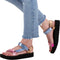 Teva W MIDFORM UNIVERSAL SHIMMER - Plateau sandalen - Leer met metallic foil - PINK MULTI