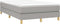 vidaXL - Boxspringbed - 120x200 cm - Stof - Lichtgrijs