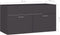 vidaXL - Wastafelkast - 90x38,5x46 - cm - bewerkt - hout - grijs