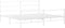 vidaXL - Bedframe - met - hoofd- - en - voeteneinde metaal - wit - 180x200 - cm