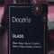 Kerstbal glas d7 cm donker mauve 8st