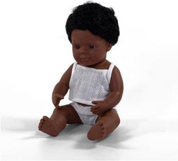 Miniland Babypop Afro-Amerikaanse Jongen 38cm