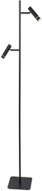 Vloerlamp Volari 4711ZW zwarte design 2-lichts leeslamp van Steinhauer met dim to warm LED, hoogte