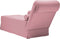 vidaXL - Chaise - longue - met - bolster - en - rechterarmleuning - fluweel - roze