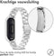 imoshion Bandje met Horlogeband inkorter - Geschikt voor Xiaomi Mi Band 4, Xiaomi Mi Band 3 - imoshion Stalen band inkliksysteem - Zilver