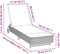 vidaXL - Ligbed - met - wielen - en - kussen - poly - rattan - zwart