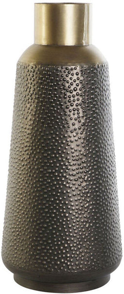 Vaas DKD Home Decor Grijs Gouden Donker grijs Metaal Modern 25 x 25 x 56,5 cm