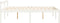 vidaXL - Seniorenbed - massief - grenenhout - wit - 120x190 - cm