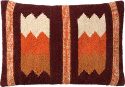 Dutch Decor LINO - Sierkussen kelim 40x60 cm - Merlot - rood - Inclusief binnenkussen