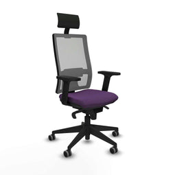 Bureaustoel met hoofdsteun Piqueras y Crespo 2D066G1 Paars