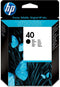 HP 40 - Inktcartridge - Originele zwarte inkt - Zwart (51640A)
