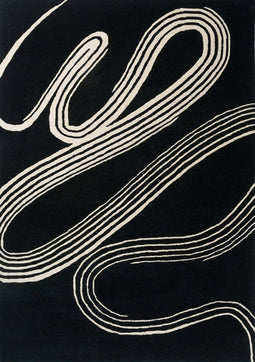 Vloerkleed Brink & Campman Decor Flow Caviar 91305 - maat 160 x 230 cm