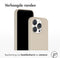 Accezz Liquid Silicone Backcover - iPhone 15 Pro - Schokabsorberend - Beige